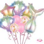 Kit 9 baloane latex + folie Sirena Party