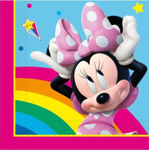 20 Șervețele Party Minnie Rainbow
