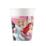 8 Pahare Carton Prințese Disney