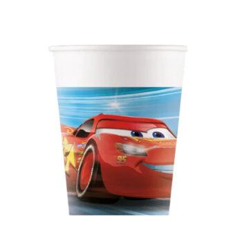 Set 8 pahare carton Cars 200 ml