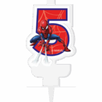 Lumanare party cifra 5 Spiderman