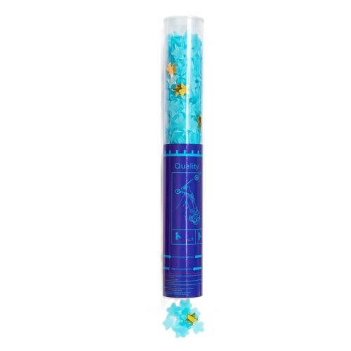 Tun confetti 40 cm stelute albastre si aurii - imagine 1