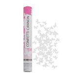 Tun confetti 40 cm fluturi albi