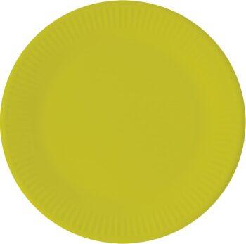 set farfurii carton 23 cm lime green Procos FSC