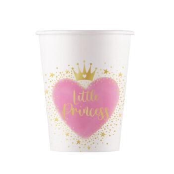Set 8 pahare party Little Princess, 200ml