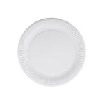 Bioco set 50 farfurii rotunde din carton, premium, Ø18cm
