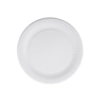 Bioco set 50 farfurii rotunde din carton, premium, Ø18cm
