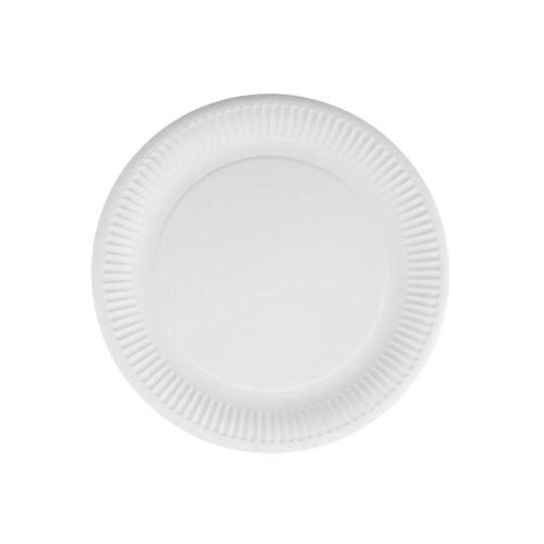 Bioco set 50 farfurii rotunde din carton, premium, Ø18cm