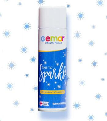 Adaugă strălucire petrecerii tale cu spray-ul Gemar Time to Sparkle 500 ml. Perfect pentru baloane, decoruri sau momente speciale!