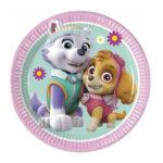 Set 8 farfurii party 20 cm Skye and Everest