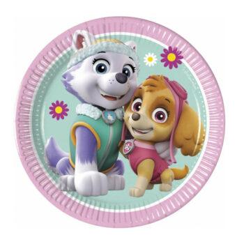 Set 8 farfurii party 20 cm Skye and Everest