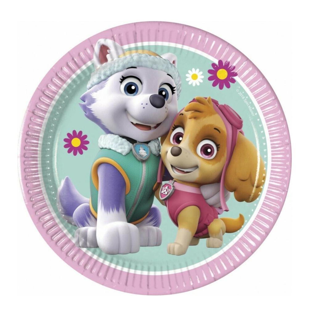 93492 Set 8 farfurii party 20 cm Skye and Everest