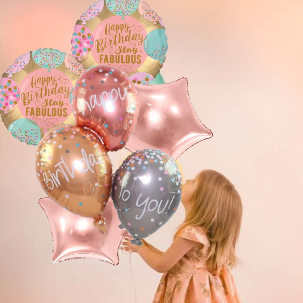 125 Kit party baloane Happy Birthday - imagine 1