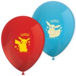 Set 8 baloane party Pokémon 28 cm, Procos Grecia, potrivite pentru aer sau heliu