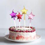 Lumanare stea roz, 11cm - imagine 2