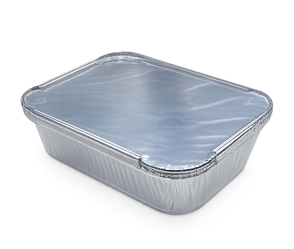 43001 Set 6 tavite aluminiu plus capace, dimensiune 27x17cm., capacitate 2 ltr. - imagine 1