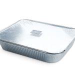 Set 4 tavite aluminiu plus capace, dimensiune 30x24cm, capacitate 3,24 ltr.