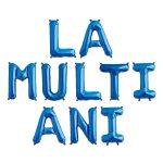 Set 10 baloane folie albastre litere LA MULTI ANI, 40cm