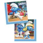 Set 20 servetele party Strumfi, 33x33cm