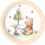 Set 8 farfurii party 23 cm Winnie the Pooh