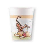 Set 8 pahare carton Winnie the Pooh, 200 ml
