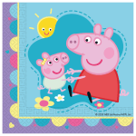 Set 20 servetele copii Peppa Pig Love 33x33 cm 2 straturi FSC Procos Grecia, servetele party colorate