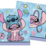 Set 20 servetele party Stitch Angel Cute, 33x33cm