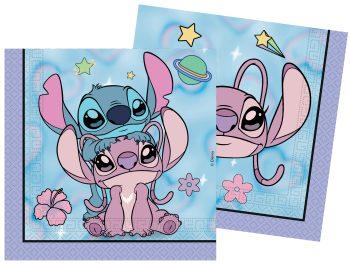 Set 20 servetele party Stitch Angel Cute, 33x33cm
