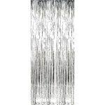 Perdea decorativa franjuri argintii, 100x200cm