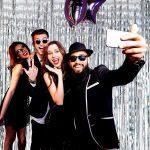 Perdea decorativa franjuri argintii, 100x200cm - imagine 3