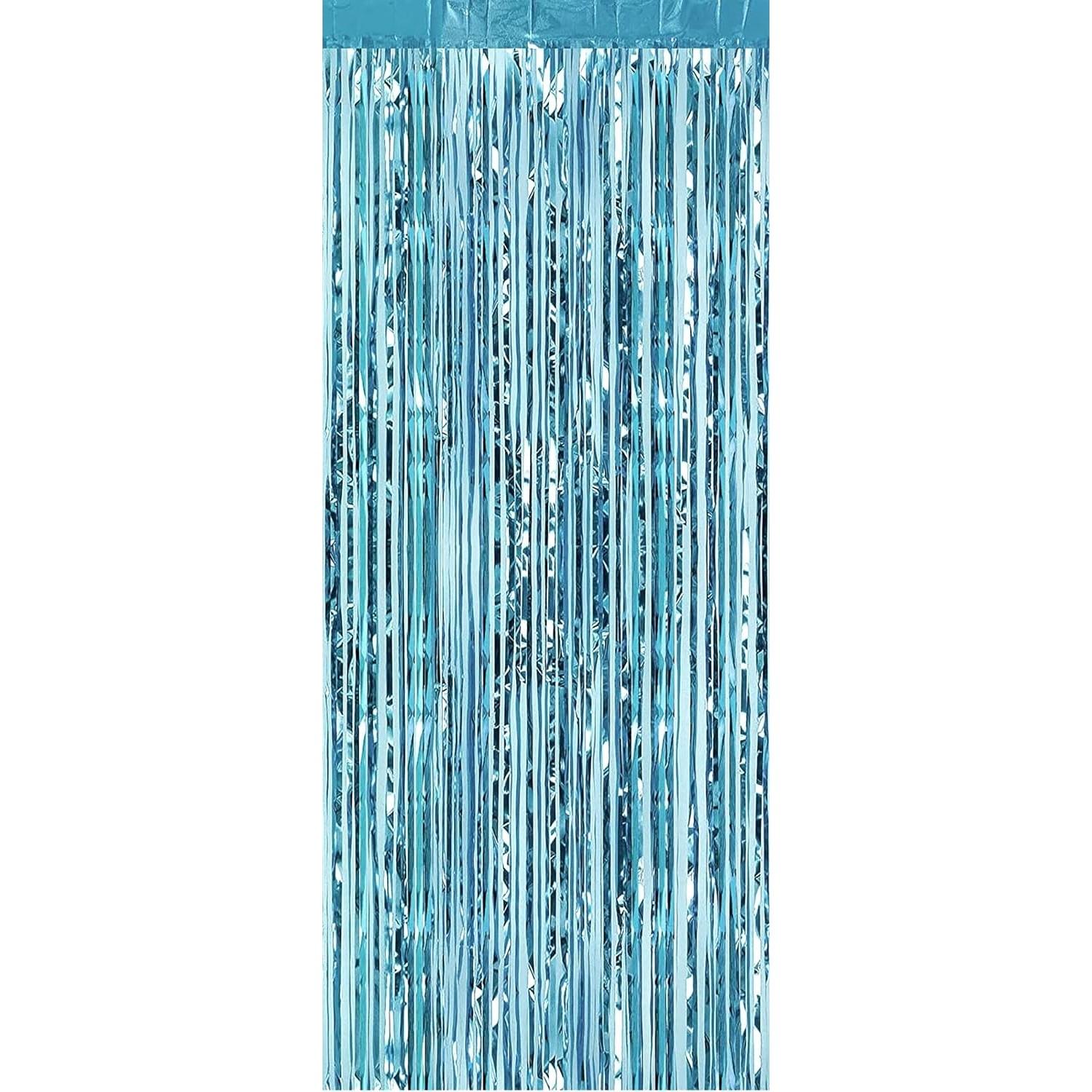 Perdea decorativa franjuri bleu, 100x200cm Perdea decorativa franjuri bleu, 100x200cm