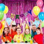 Perdea decorativa franjuri roz-fuchsia, 100x200cm - imagine 4