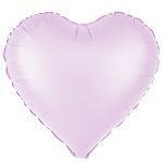 Balon folie 45 cm uni inima lila