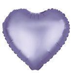 Balon folie 45 cm uni inima mov mat