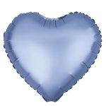 Balon folie 45 cm uni inima blue navy mat