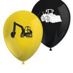Set 8 baloane party Utilaje Constructii, 28cm
