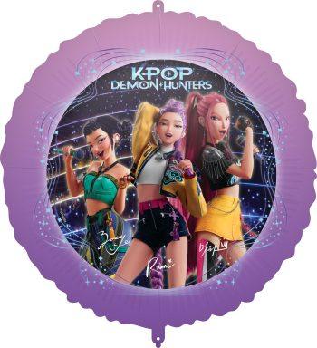 Balon folie rotund K-Pop 45 cm pentru petreceri tematice și aniversări.
