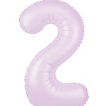 Balon folie figurina lila cifra 2, 100cm