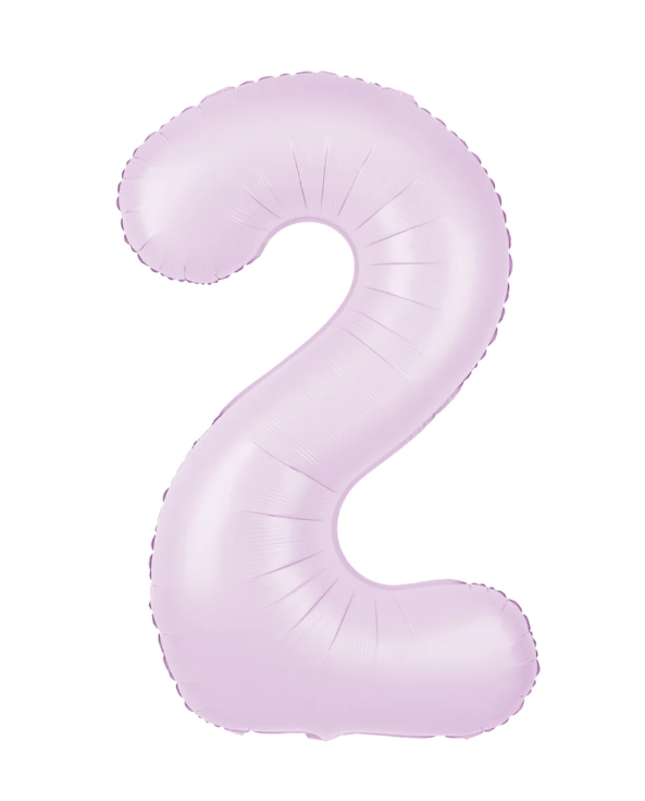 Balon folie figurina lila cifra 2, 100cm Balon folie figurina lila cifra 2, 100cm