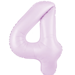 Balon folie figurina lila cifra 4, 100cm