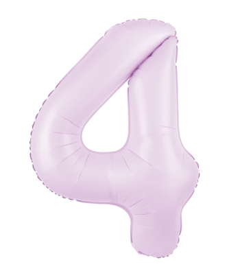 Balon folie figurina lila cifra 4, 100cm