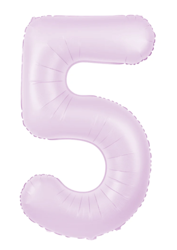 Balon folie figurina lila cifra 5, 100cm