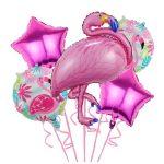 Kit 5 baloane folie Flamingo Pink Party