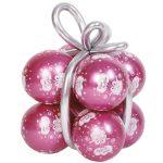 Kit baloane decor cadou chrome roz Happy Birthday