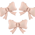 Set 3 baloane funde crem sampanie, 55x42cm