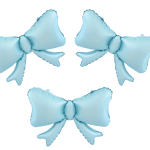 Set 3 baloane funde bleu, 55x42cm