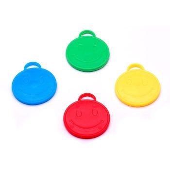 Set 4 greutati baloane Smiley, colorate, 8 gr.