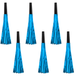Set 6 trompete party albastre, 17cm