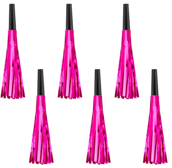 Set 6 trompete party roz, 17cm
