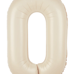 Balon folie figurina crem cifra 0, 100cm